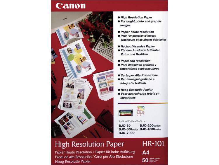 Canon High Resolution Paper HR-101, 1033A002, DIN A4, , Hoge resolutie, mat, 50 vellen