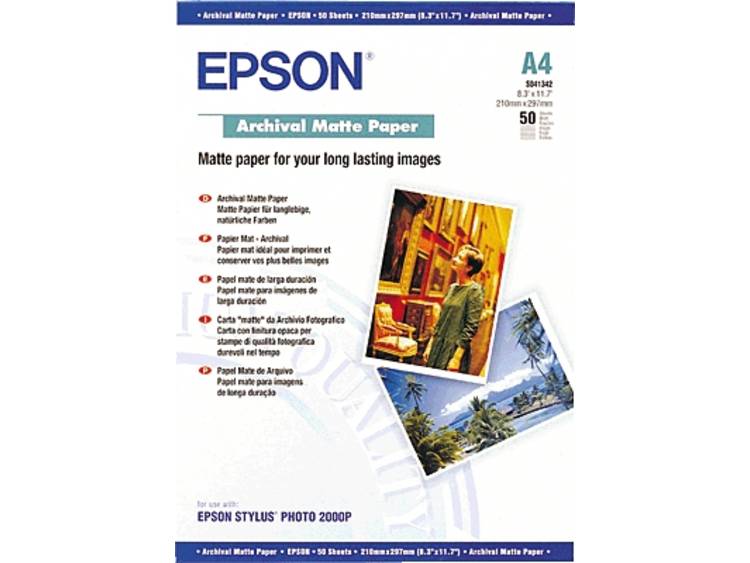 Epson Archival Matte Paper C13S041342 Fotopapier DIN A4 192 g/mÂ² 50 vellen Mat