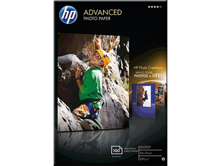 HP Advanced Photo Paper Q8692A Fotopapier 10 x 15 cm 250 g/mÂ² 100 vellen Glanzend