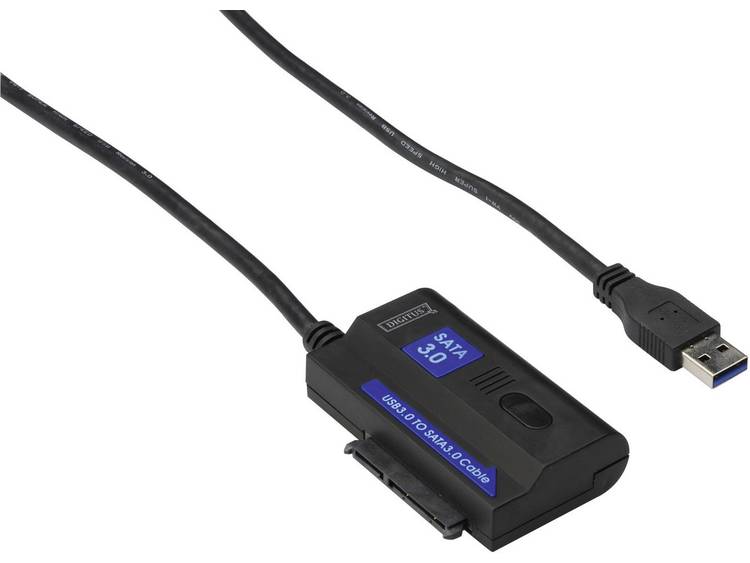 Digitus USB 3.0 Aansluitkabel [1x USB 3.0 stekker A - 1x SATA-combi-bus 15+7-polig] 1.20 m - Zwart