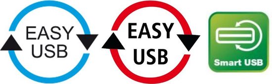 DeLOCK USB 2.0 Verlengkabel haaks [1x USB-A 2.0 stekker - 1x USB 2.0 bus A] 1.00 m Stekker past op beide manieren, Vergulde steekcontacten, UL gecertificeerd - Zwart