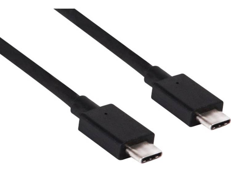 CLUB3D USB 3.1 Aansluitkabel [1x USB-C stekker - 1x USB-C stekker] 0.80 m CAC-1522 - Zwart