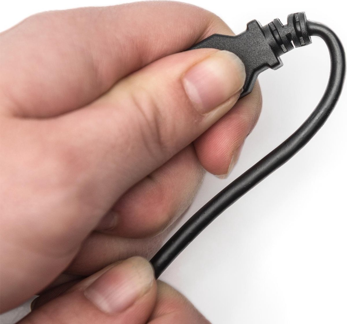 Digitus USB 2.0 Aansluitkabel [1x USB-C 2.0 stekker - 1x USB-A 2.0 stekker] 1.80 m Rond, Stekker past op beide manieren, Afgeschermd (dubbel) - Zwart