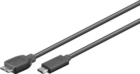 goobay® USB 3.0 Aansluitkabel [1x USB 3.0 stekker B - 1x ] 0.60 m - Zwart