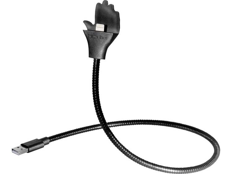 Maxtrack USB 2.0 Aansluitkabel [1x Apple dock-stekker Lightning - 1x USB-A 2.0 stekker] 0.50 m - Zwart