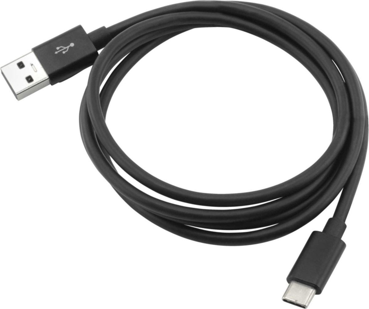Ansmann Mobiele telefoon, Laptop Laadkabel [1x USB 3.0 stekker A - 1x USB 3.0 stekker C] 1.20 m Aluminium-stekker, TPE-mantel, Stekker past op beide - Zwart