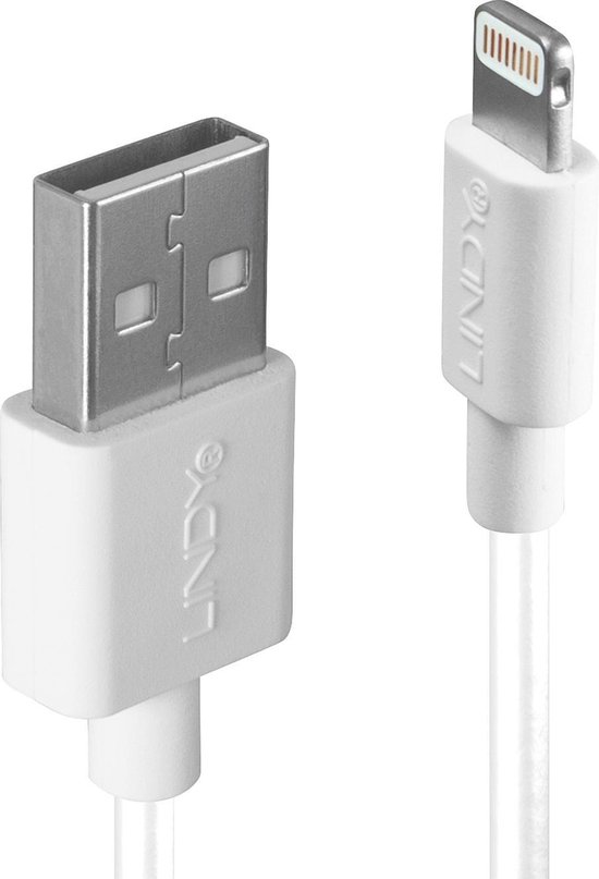 Lindy USB 2.0 Aansluitkabel 2.00 m - Wit