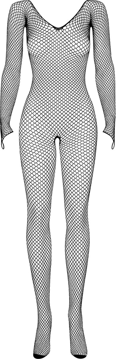 OBSESSIVE BODYSTOCKING BLACK N109 S/M - Zwart