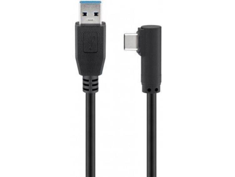 goobay® USB 3.0 Aansluitkabel [1x USB 3.0 stekker A - 1x USB-C stekker] 1.00 m - Negro