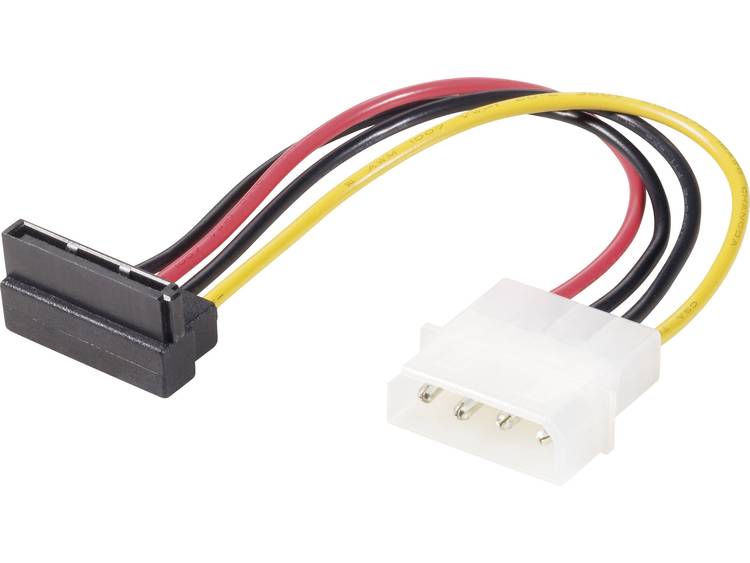 renkforce StroomAdapter[1x IDE-stroomstekker 4-polig - 1x SATA-stroombus]15.00 cm, Rood, Geel - Zwart