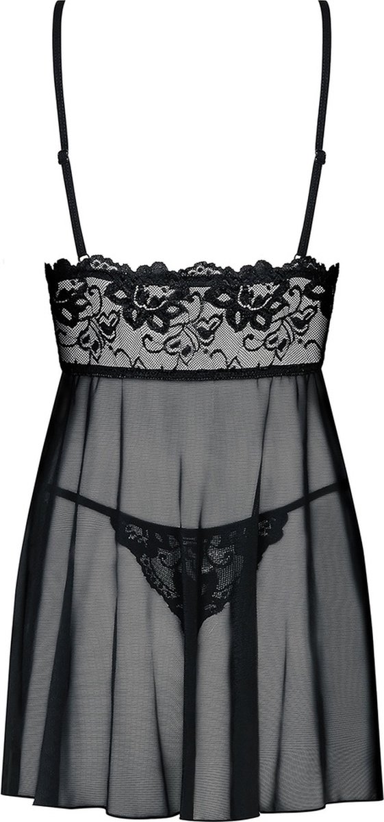 OBSESSIVE - IDILLIA BABYDOLL L / XL - Zwart