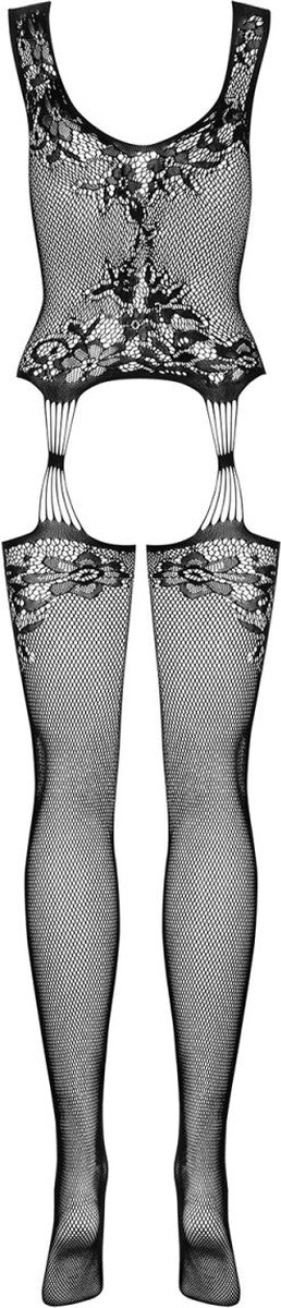 Obsessive - F-221 BODYSTOCKING XL/XXL - Zwart