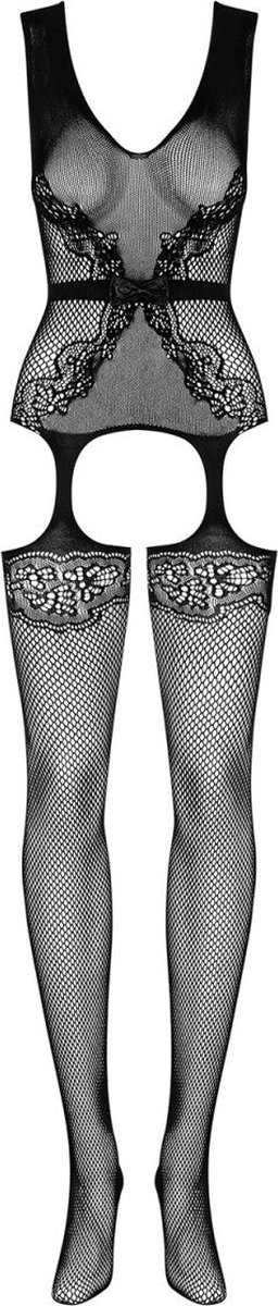 OBSESSIVE BODYSTOCKING BLACK F217 XL/XXL - Zwart
