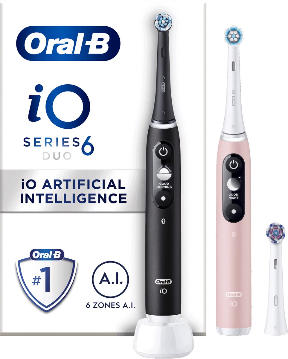 Oral B Oral-B elektrische tandenborstel iO 6 Duo (Roze & Zwart)