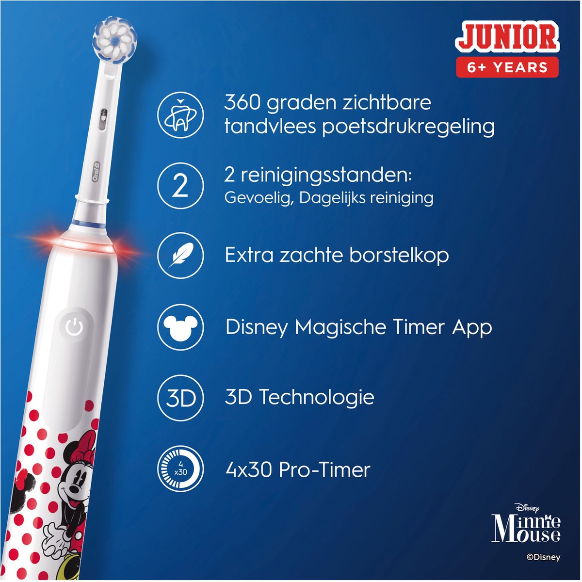Oral B roterende tandenborstel ORAL-B PRO 3000 KIDS MINNIE