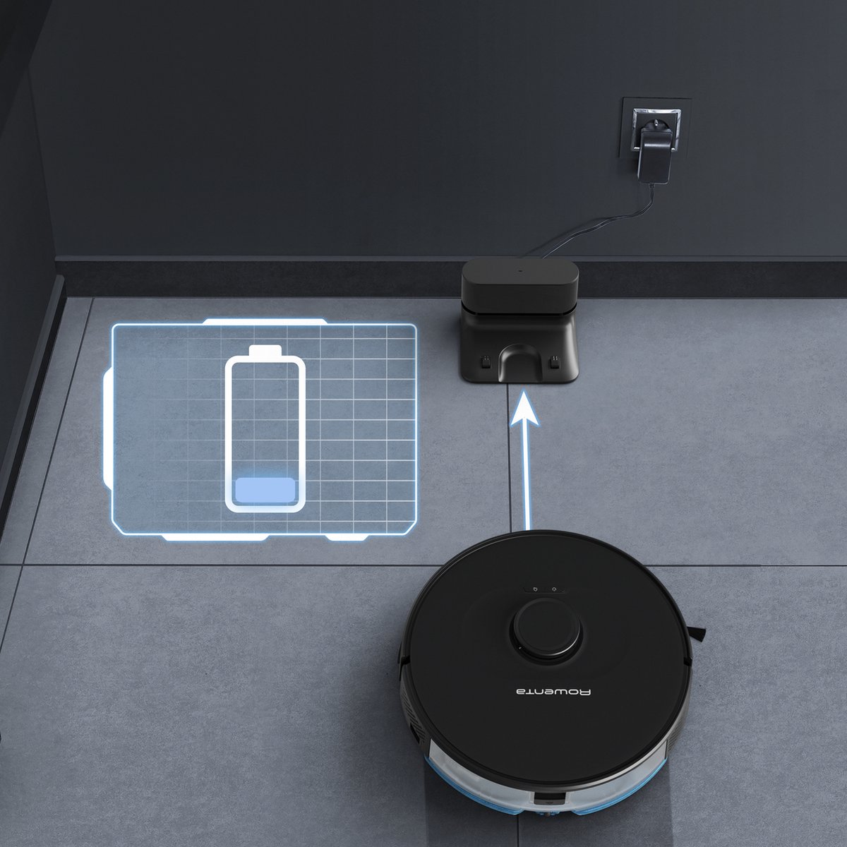 Rowenta robotstofzuiger RR8575 - Zwart