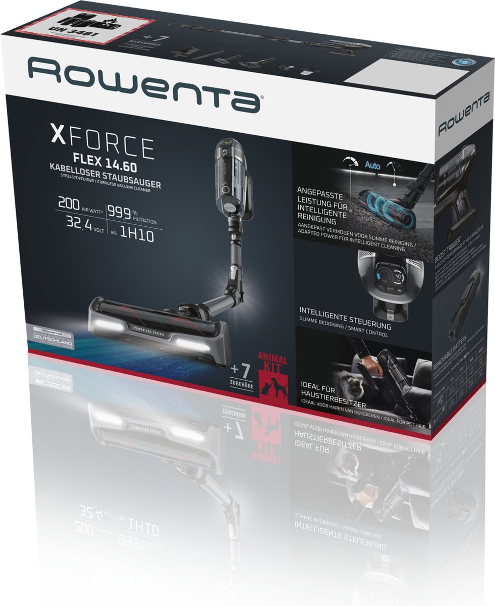 Rowenta steelstofzuiger RH99A9 - Zwart