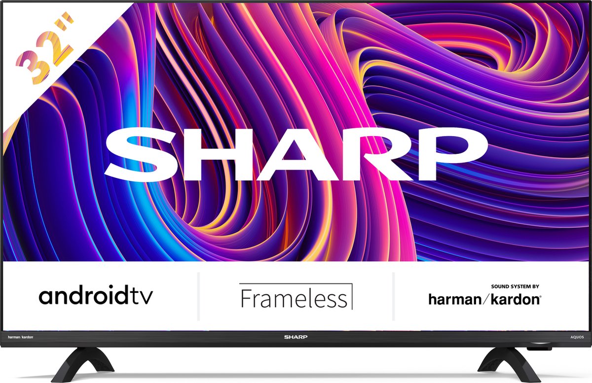 Sharp Aquos 32di3ea - 32 Inch Hd-ready Android Smart-tv - Zwart