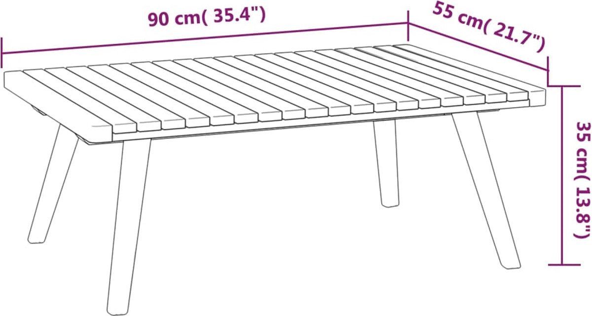 Vidaxl 6-delige Loungeset Met Kussens Massief Acaciahout - Bruin