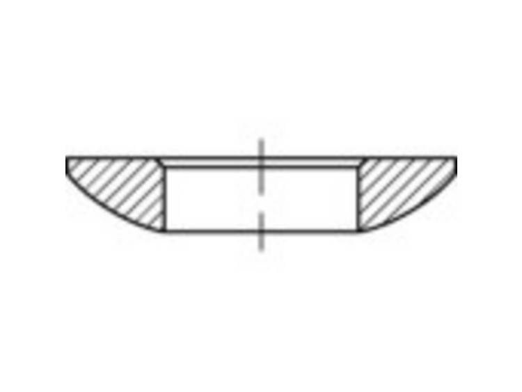 TOOLCRAFT 137886 Kogelschijven Binnendiameter: 8.4 mm DIN 6319 Staal 50 stuk(s)