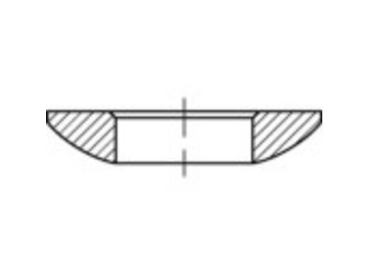 TOOLCRAFT 137889 Kogelschijven Binnendiameter: 13 mm DIN 6319 Staal 50 stuk(s)