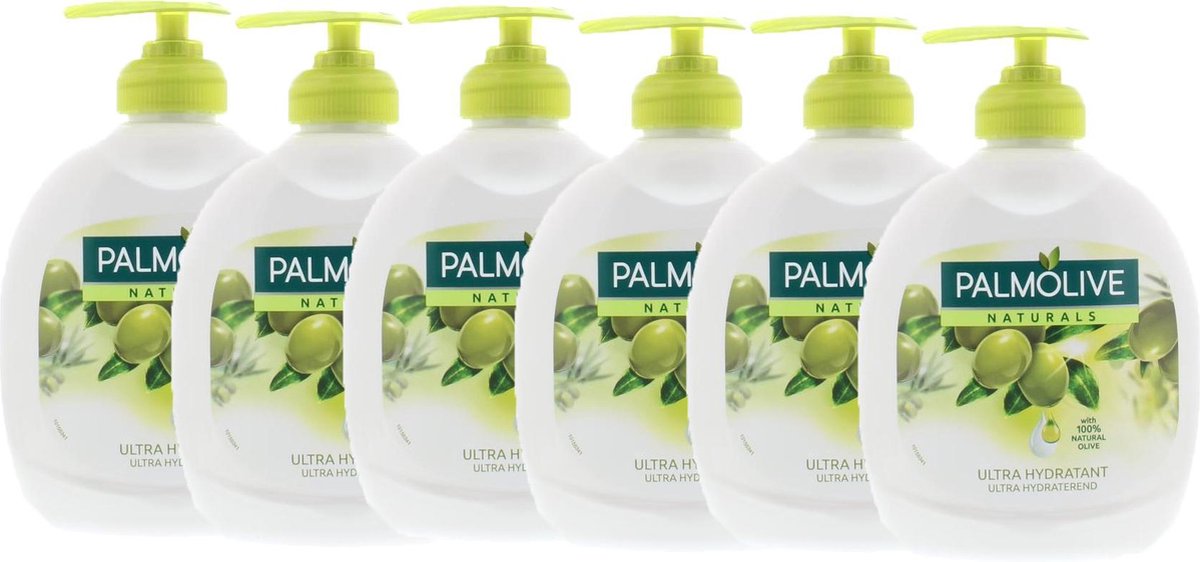 Palmolive Handzeep - Naturals - Olijf & Melk - 6x 300ml - Voordeelverpakking