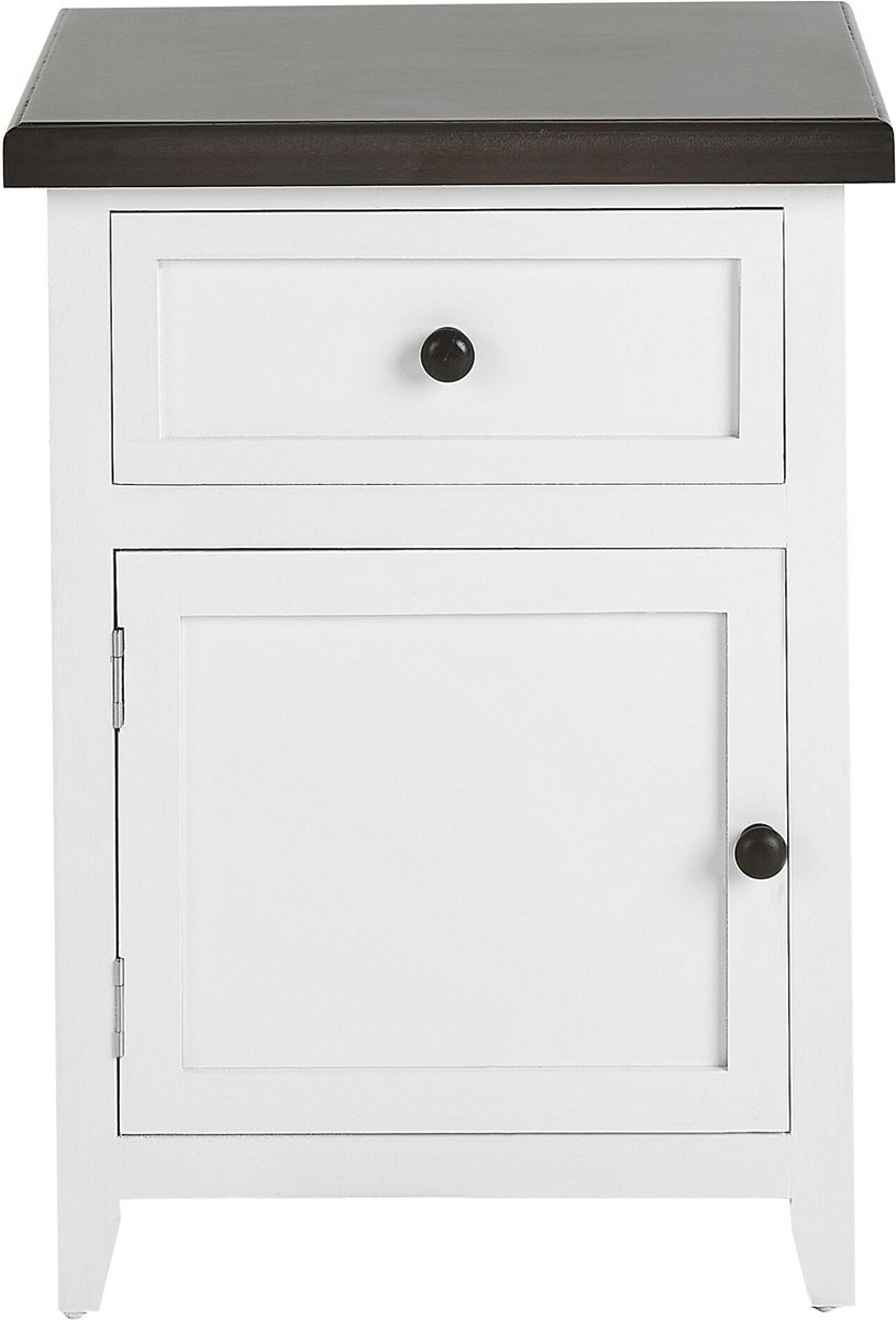Beliani Layola - Nachtkast-wit-mdf