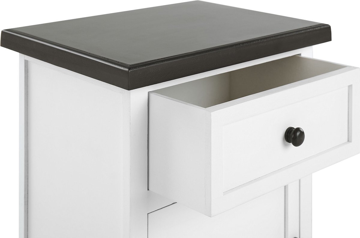 Beliani Layola - Nachtkast-wit-mdf