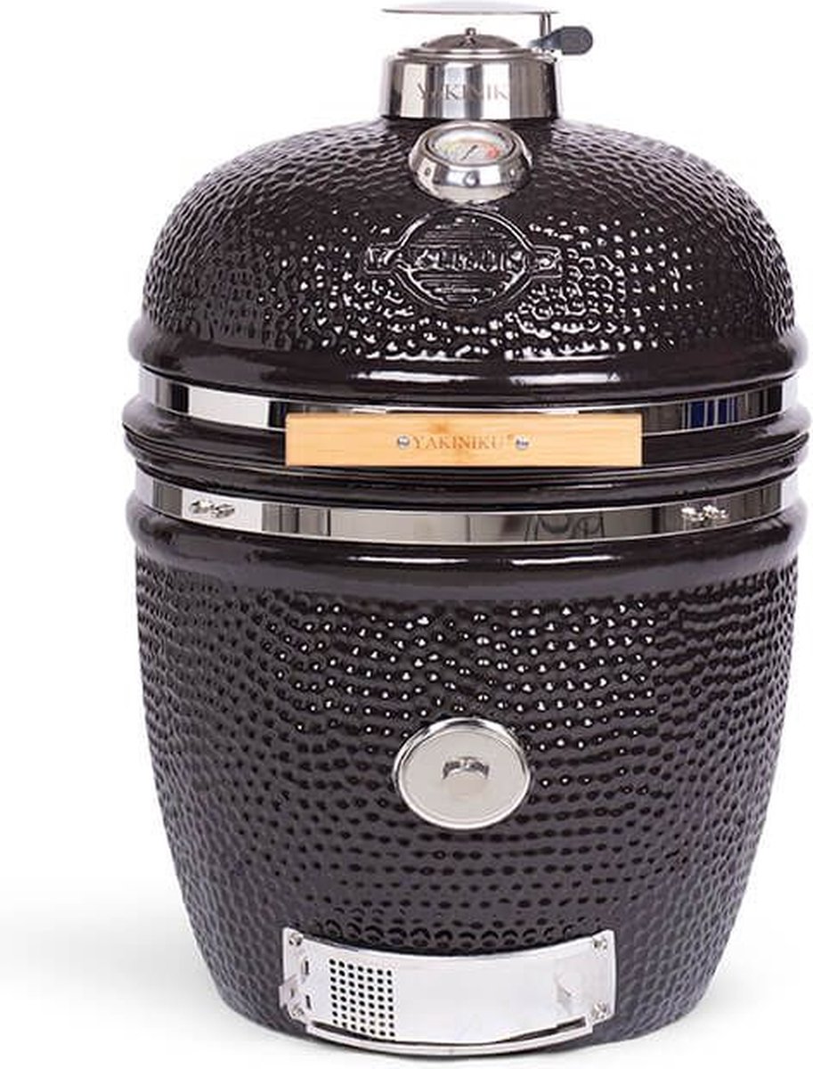 Yakiniku Large Barbecue Set 19 Inch Incl. Onderstel En Zijtafels - Zwart