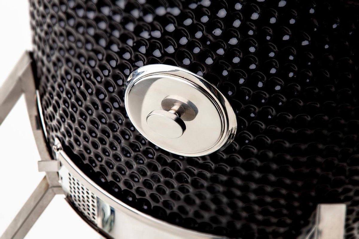 Yakiniku Large Barbecue Set 19 Inch Incl. Onderstel En Zijtafels - Zwart