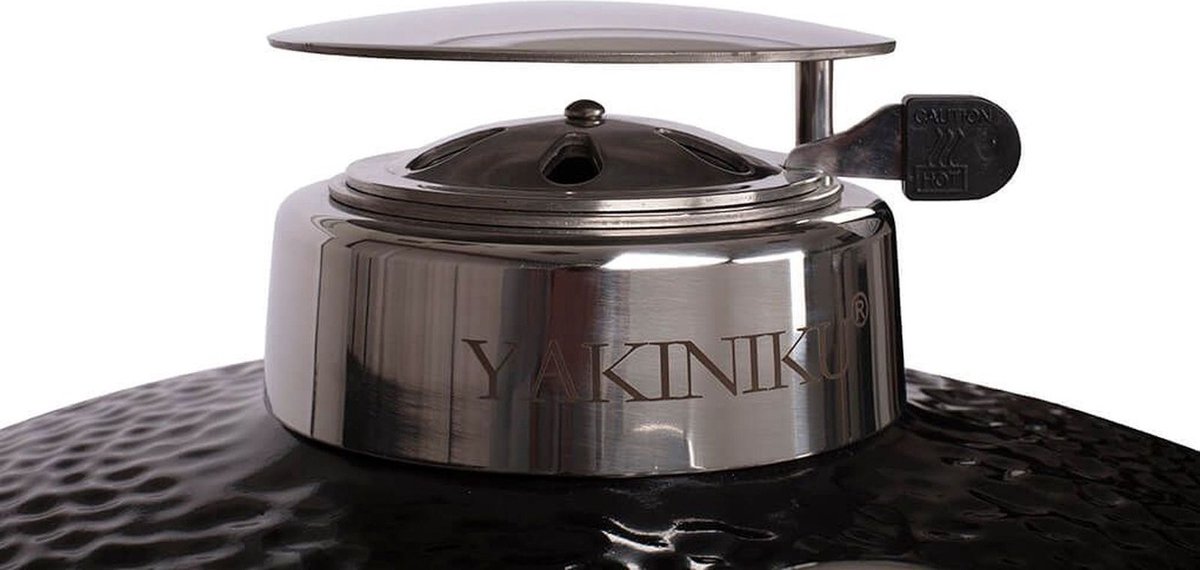 Yakiniku Medium Set 16 Inch Incl. Onderstel En Zijtafels - Zwart