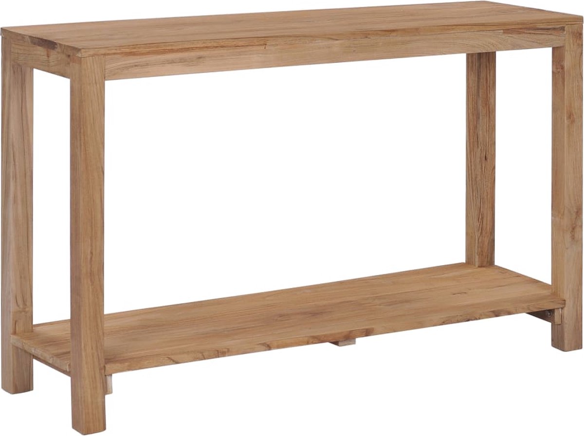 Vidaxl Wandtafel 120x35x75 Cm Massief Teakhout - Marrón