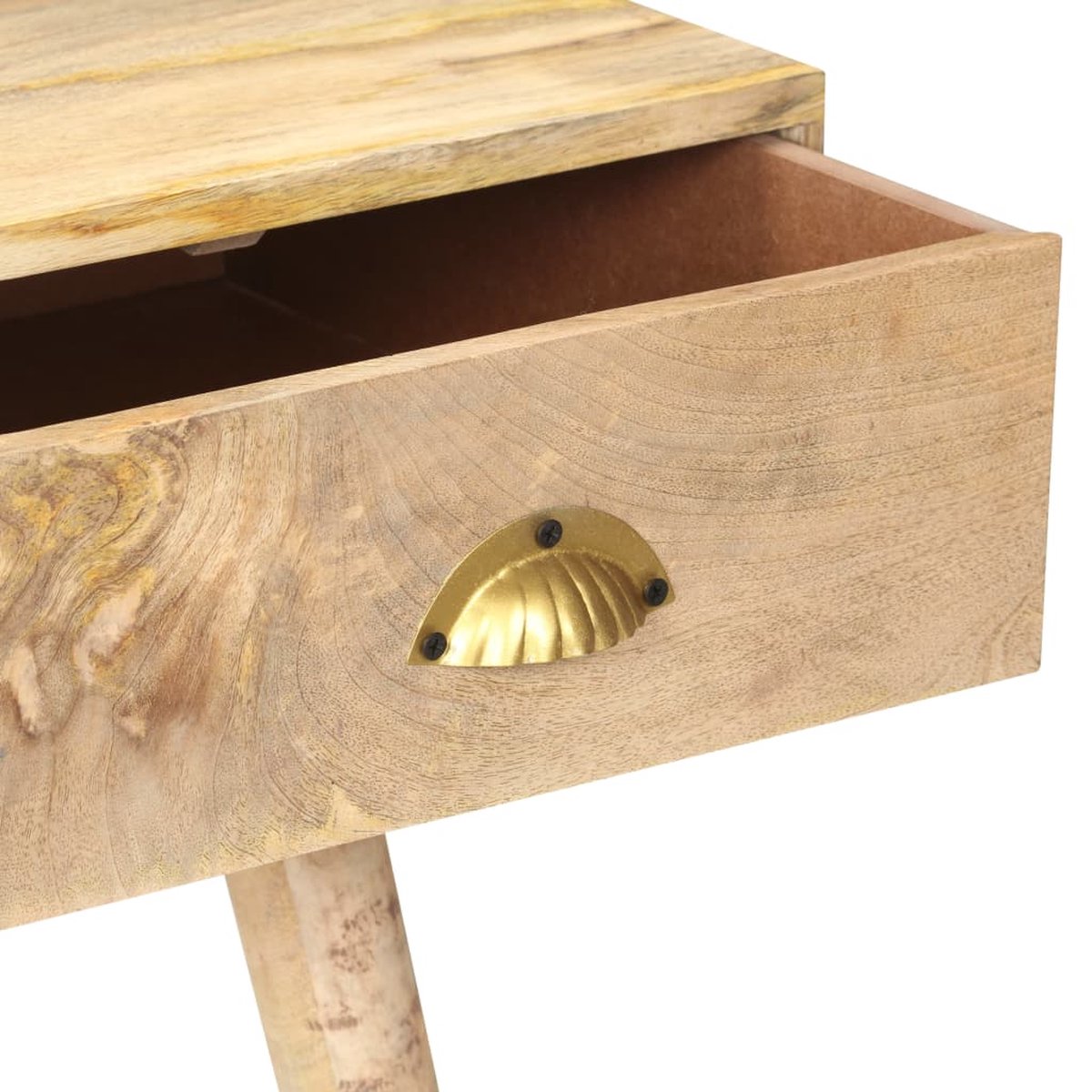 Vidaxl Wandtafel 90x45x75 Cm Massief Mangohout - Bruin