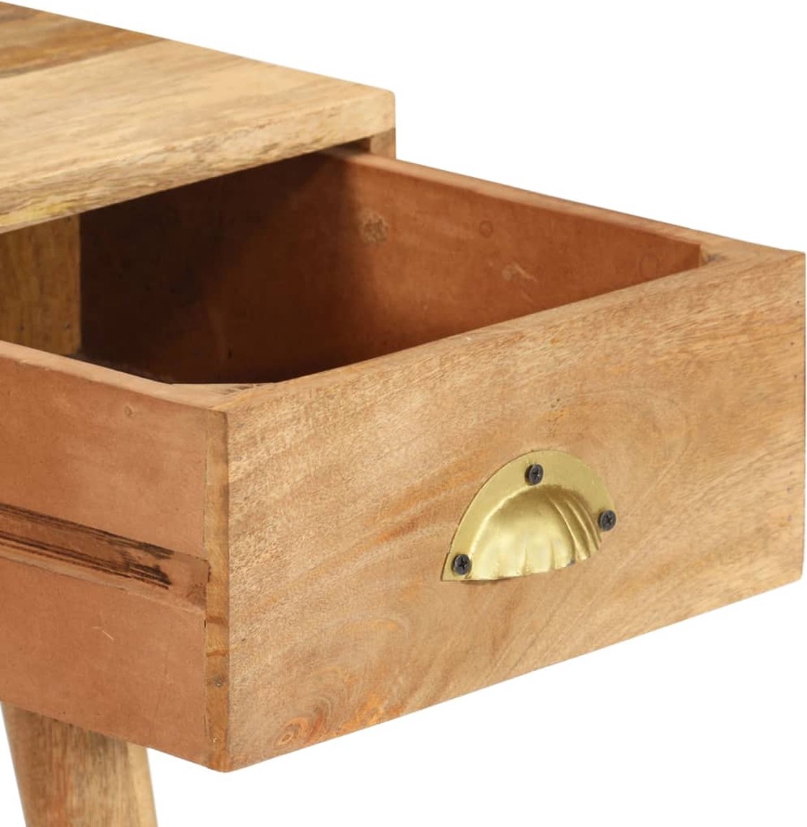 Vidaxl Wandtafel 90x45x75 Cm Massief Mangohout - Bruin