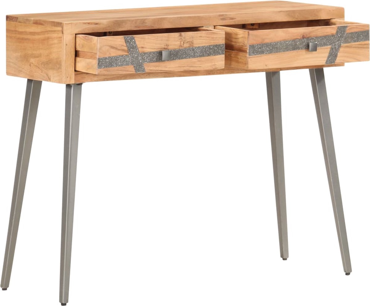 Vidaxl Wandtafel 90x30x75 Cm Massief Acaciahout - Bruin