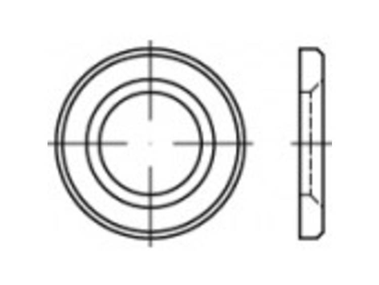 TOOLCRAFT 146517 HV-schijfjes Binnendiameter: 25 mm DIN 14399 Staal Thermisch verzinkt 1 stuk(s)