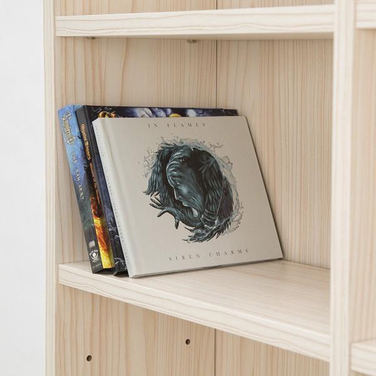 Tectake Cd-rek Dvd Rek Staand Model Houtkleur 180x102x23,5 Cm 401702 - Beige