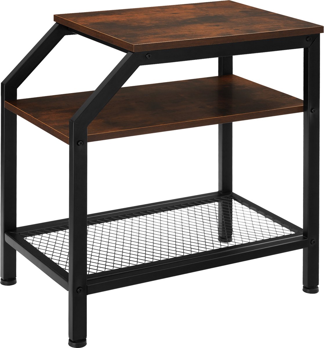 Tectake - Bijzettafel Plymouth Industrial Dark - 404275