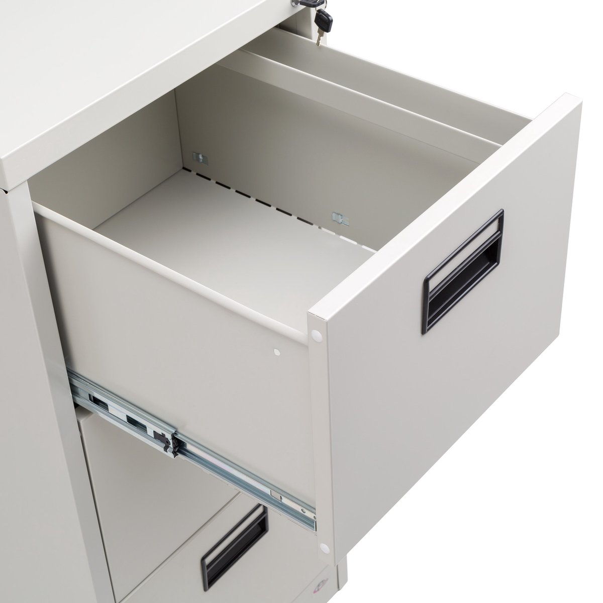 Tectake - Metalen Documentkast Archiefkast Met 3 Lades - 402487 - Grijs