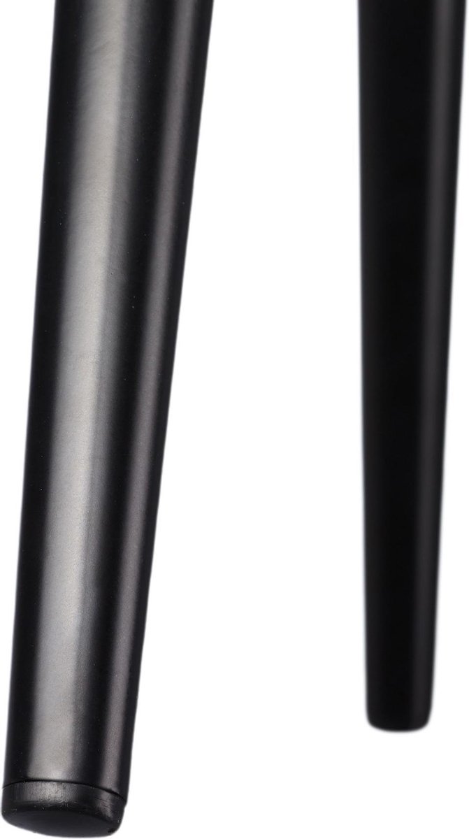 Tectake - 6x Stoel Marilyn Fluweellook / Zwart Sku: 404044 - Bruin