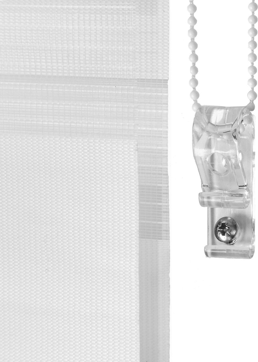 Tectake Duo Rolgordijn - 140x175 Cm - Wit - 401221