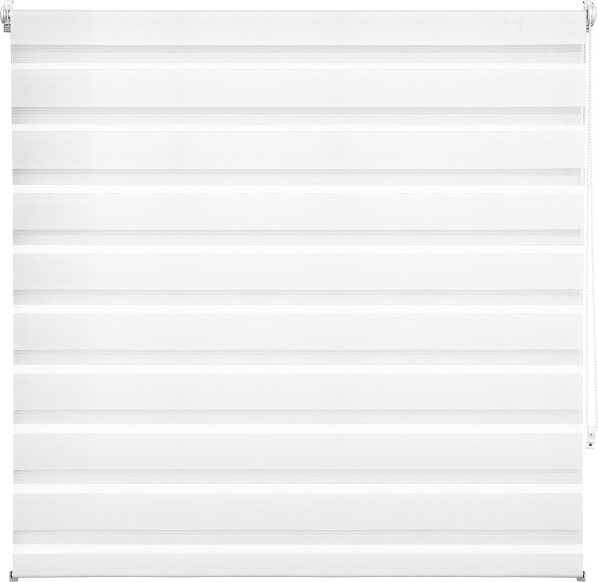 Tectake Duo Rolgordijn - 140x175 Cm - Wit - 401221