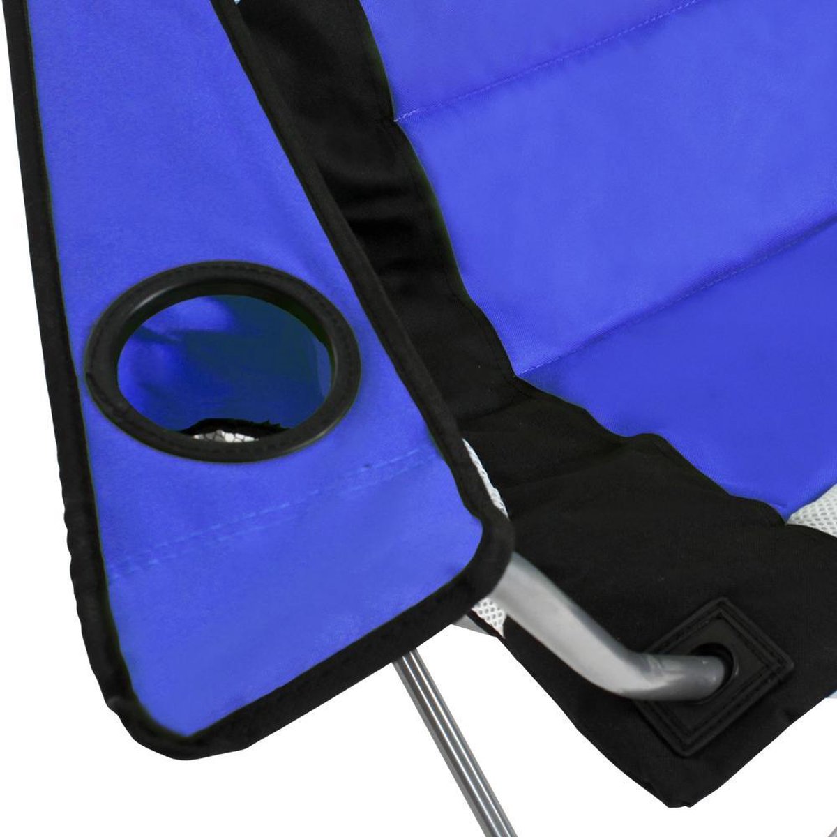 Tectake Stoel Basic Campingstoel;zwart - Blauw
