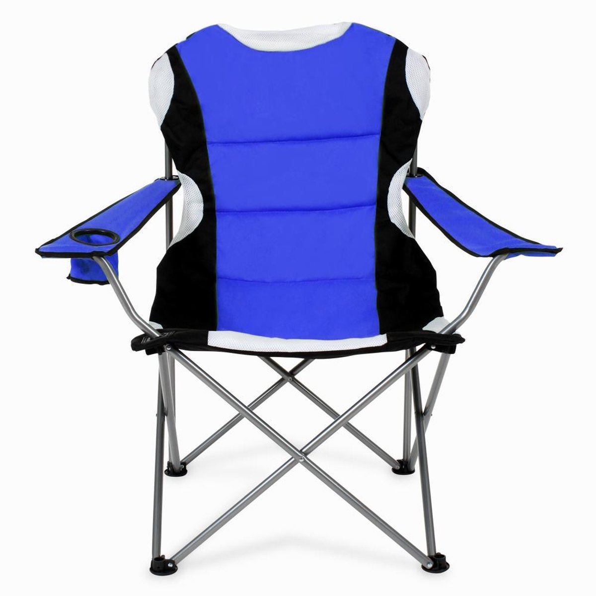 Tectake Stoel Basic Campingstoel;zwart - Blauw