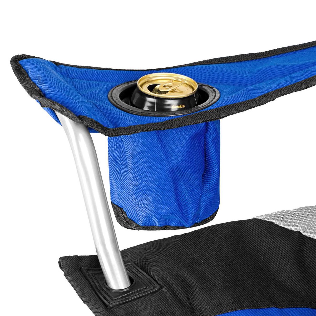 Tectake Stoel Basic Campingstoel;zwart - Blauw