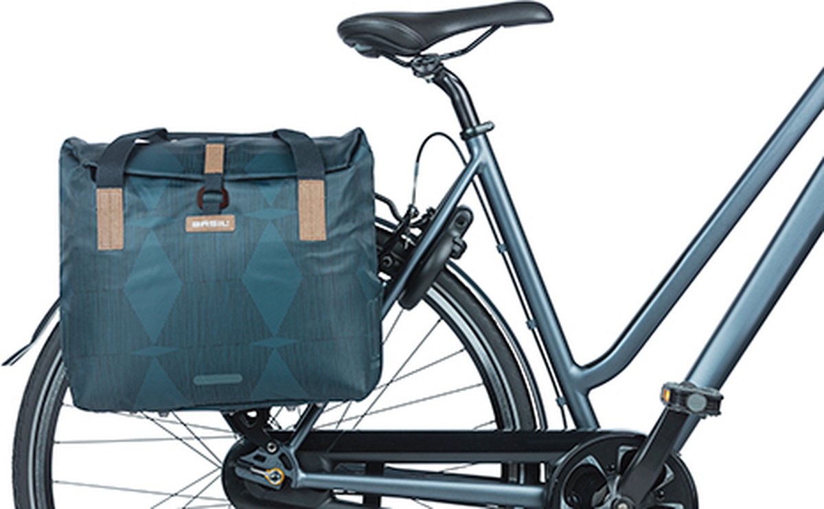 Basil Elegance - Fietsshopper - 20-26 Liter - Estate - Blauw