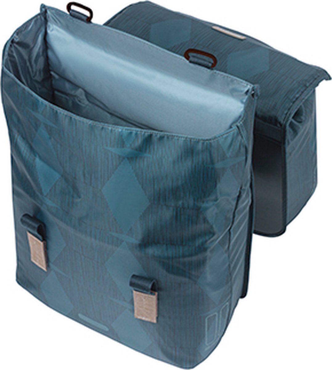 Basil Elegance - Dubbele Fietstas - 40-49 Liter - Estate - Blauw