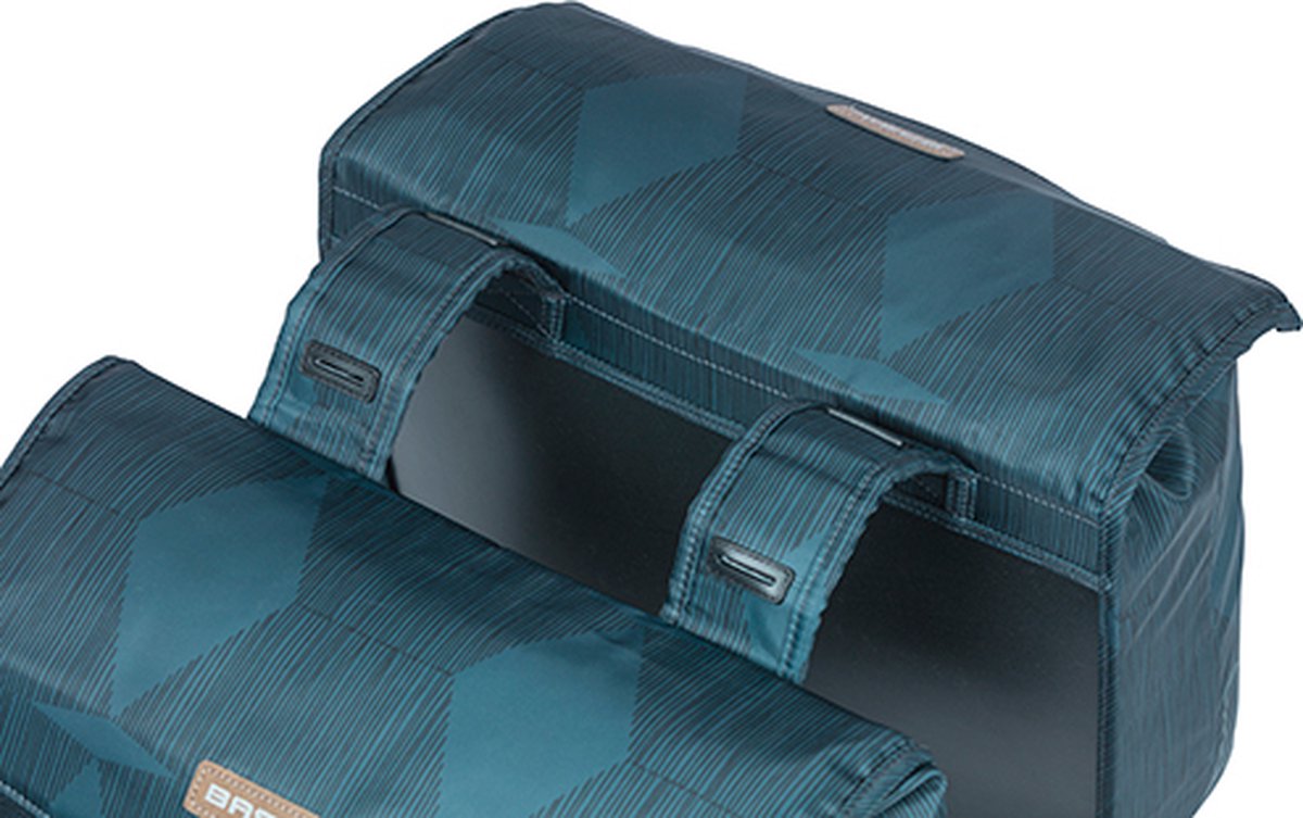 Basil Elegance - Dubbele Fietstas - 40-49 Liter - Estate - Blauw