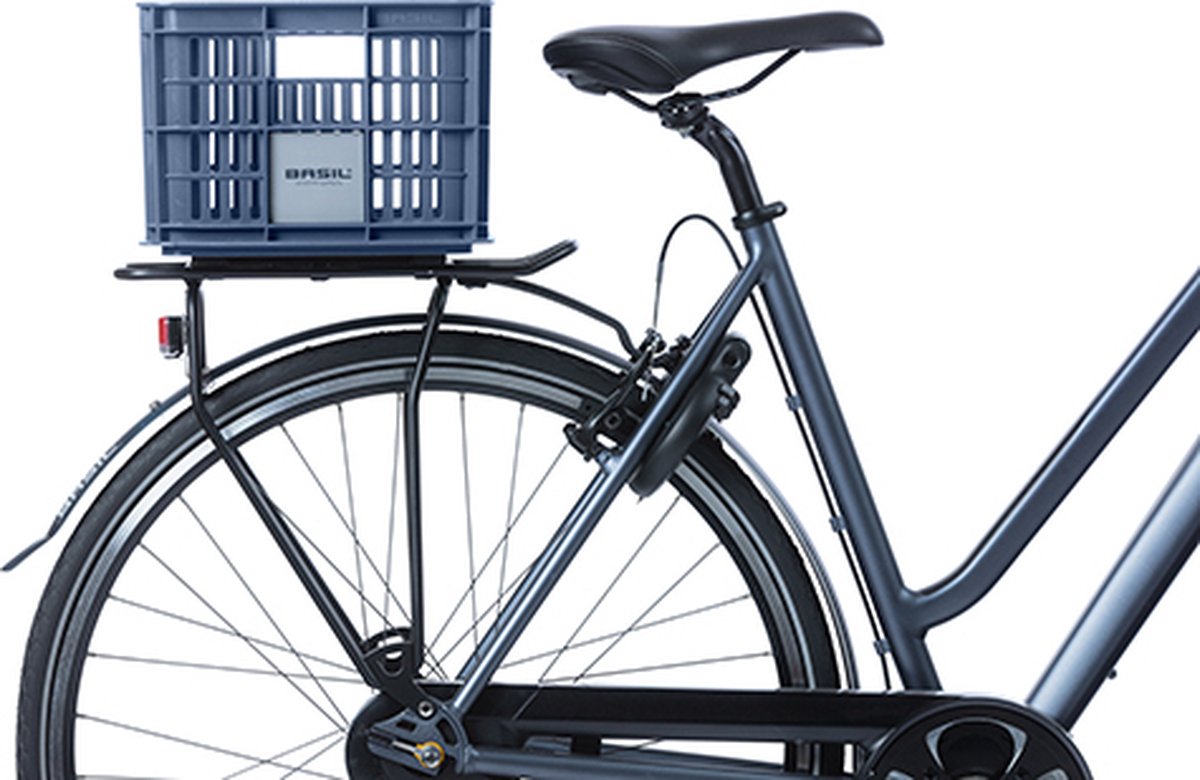 Basil Fietskrat S - Klein - 17.5 Liter - Blauw