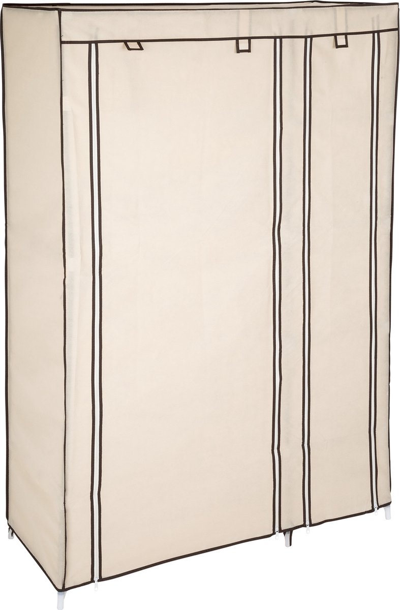 Tectake - Kledingkast Johanna - Veel Opbergruimte - 402529 - Beige